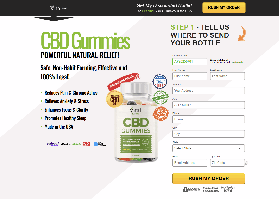 Vital Farms CBD Gummies-Secure-Checkout